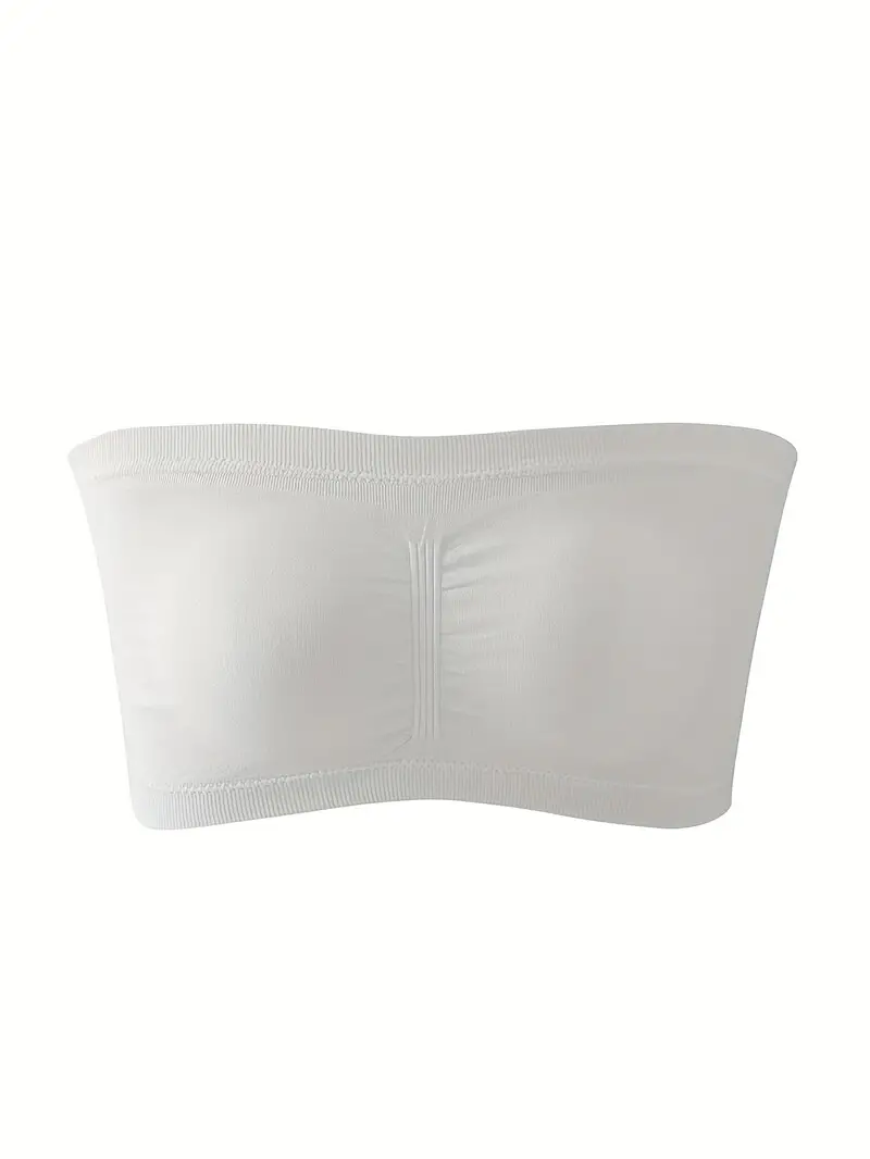 Strapless Tube Tops Breathable Seamless Removable Padded - Temu