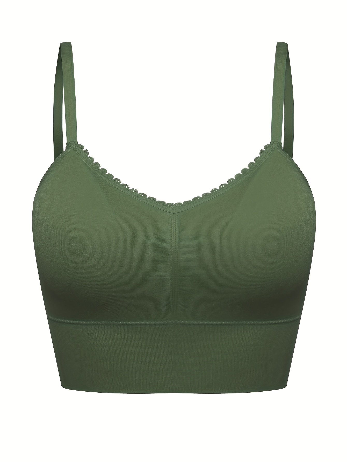 Spaghetti Strap French Triangle Cup Bras for Women Wireless Pullover Bra  Top Ladies Girls Thin Push Up Bralette (Color : 1, Size : S.) : :  Clothing, Shoes & Accessories