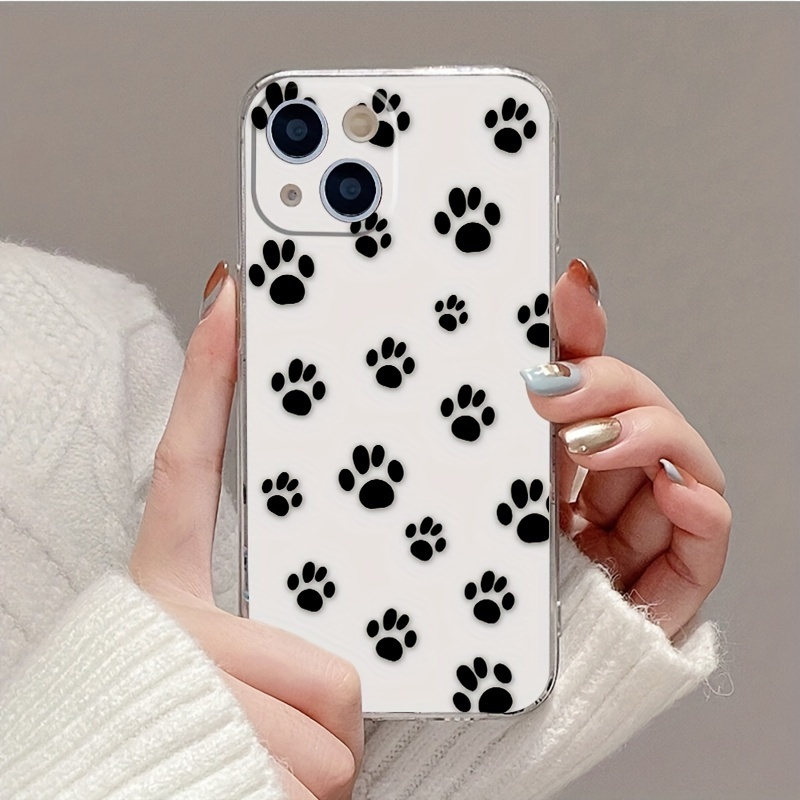 Cat Paw Prints Pattern Graphic Print Design Phone Case Temu