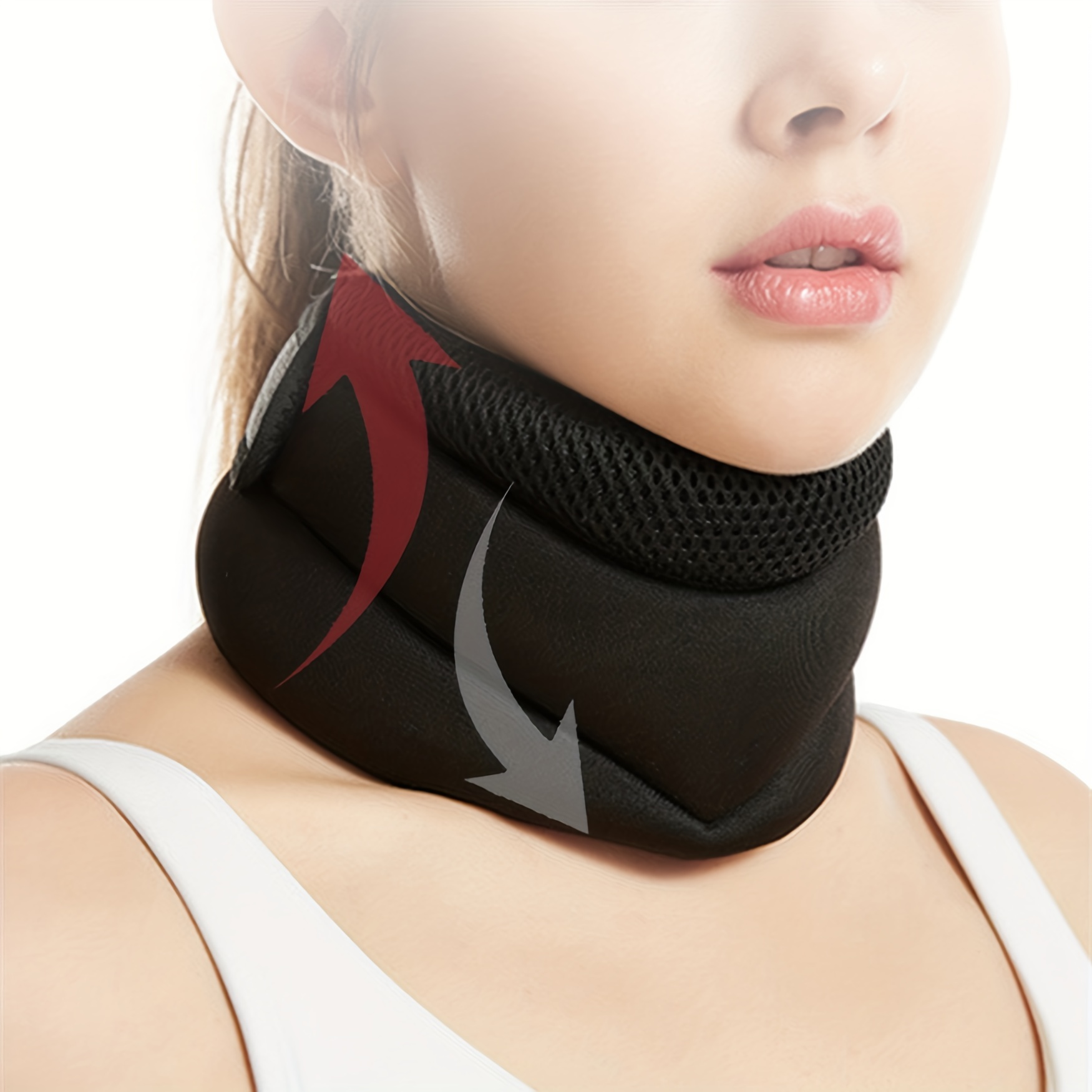 Neck Brace Cervical Collar for Sleeping Neck Support Brace for Neck Pain  Relief Soft Foam Wraps Keep Vertebrae Stable and Aligned for Relief of  Cervical Spine Pressure for Women & Men Gray-XL