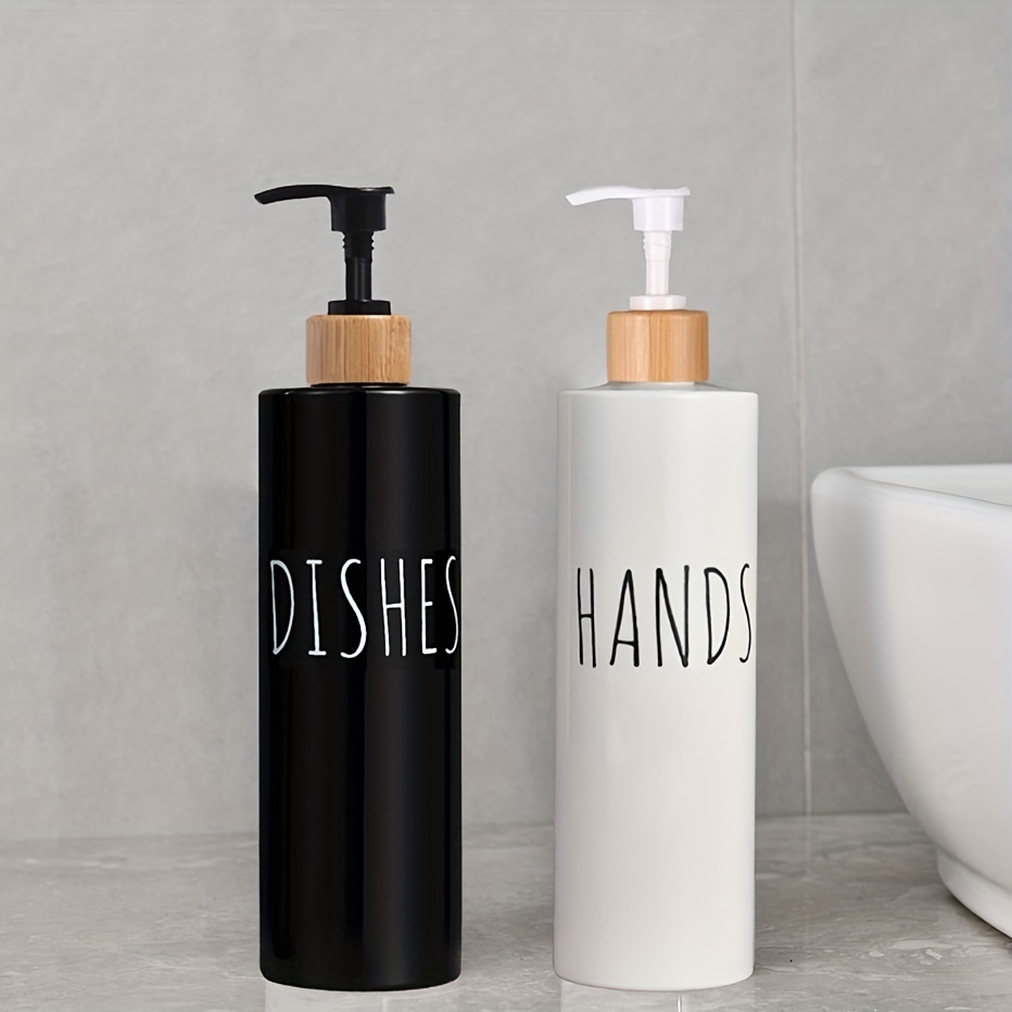 

2pcs 500ml Dish Soap Bottle Dispenser Refillable Bathroom Hand Soap Shampoo Shower Gel Liquid Sub Bottling Kitchen Accessories