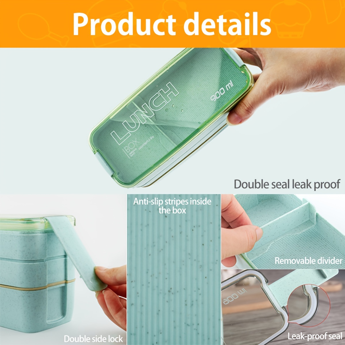 3-stack Bento Box: Leak-proof, Reusable, And Healthy - Perfect For