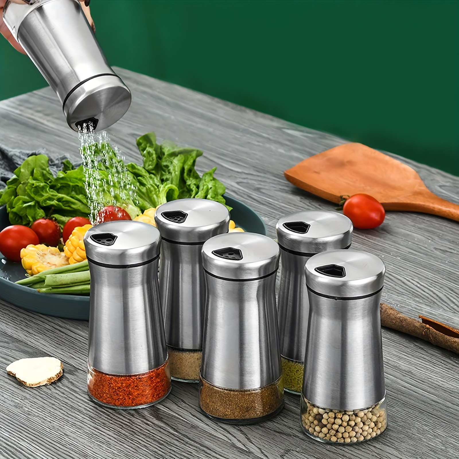 Salt And Pepper Shaker Condiment Bottle Salt Pepper Shaker - Temu