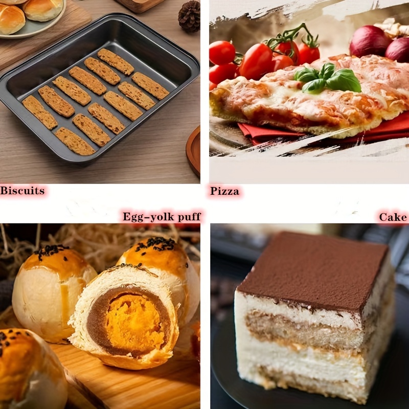 Baking Pan Steel Metal Cookie Sheet, Rectangle Baking Trays, Oven  Accessories, Baking Tools, Kitchen Gadgets - Temu