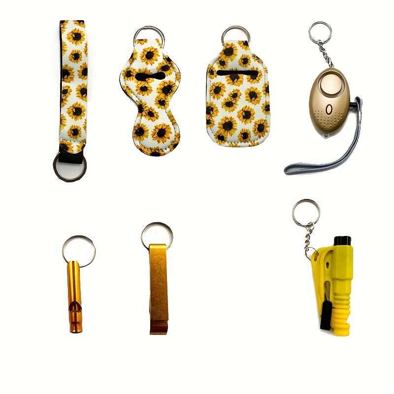 3pcs Safety Keychain Set For Women,Bottle Opener And Window