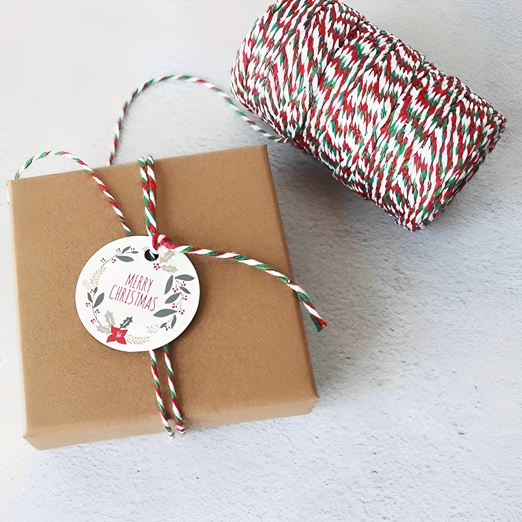 Red And White Twine cotton Bakers Twine Ribbon Christmas - Temu