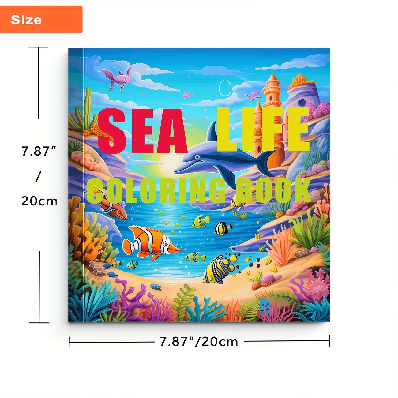 Vida marina Libro de colorear para adultos: Libros para colorear del océano  para la relajación de adultos (Paperback)