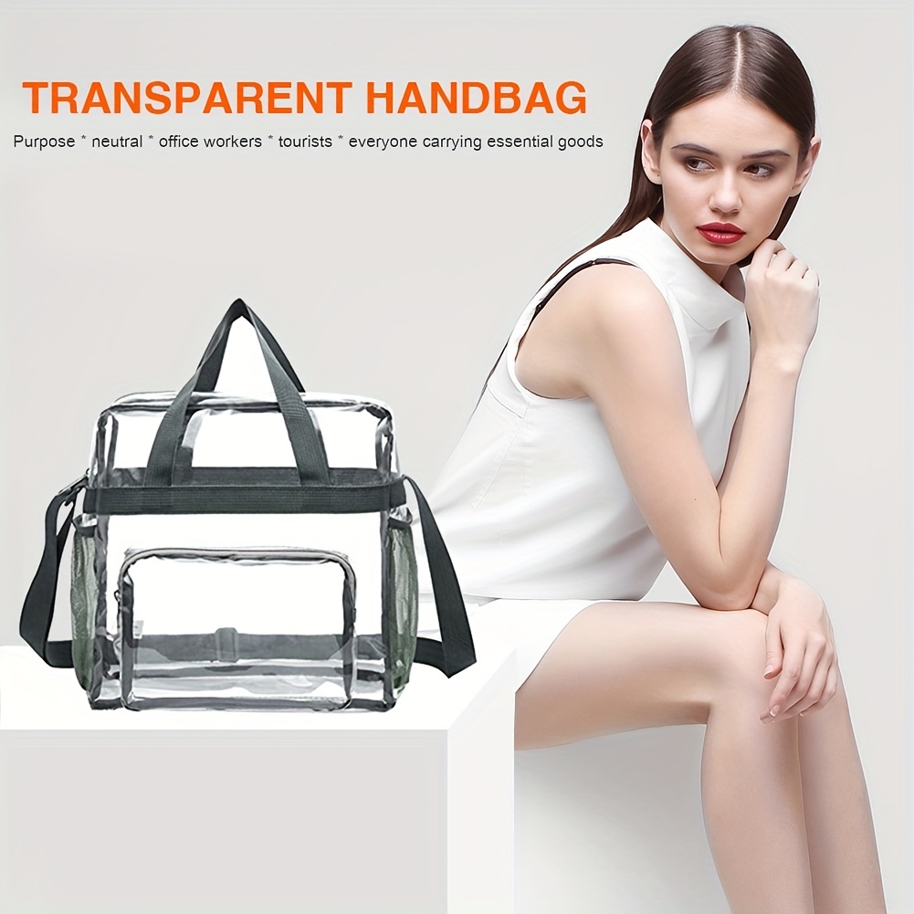 Clear Travel Wash Bags For Toiletries,Clear See Though Toiletry Bag For  Travel Enssential, Large Travel Cosmetic Bag Draining Waterproof  Transparent