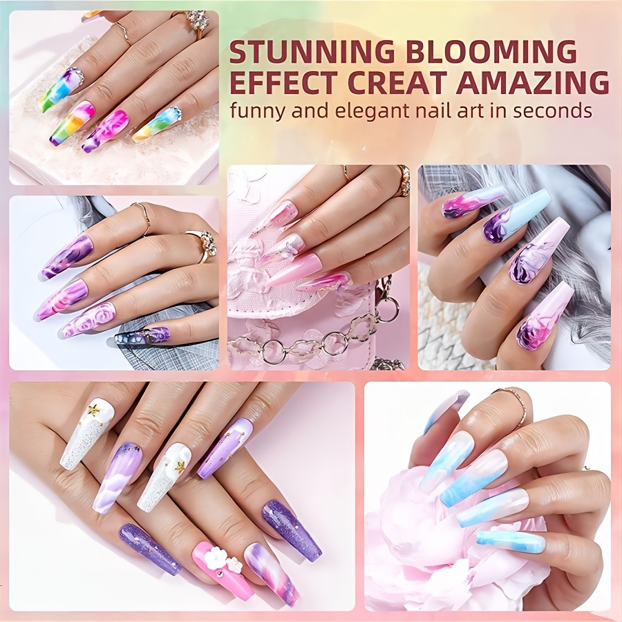 Watercolor Painting Nails Trend For Summer