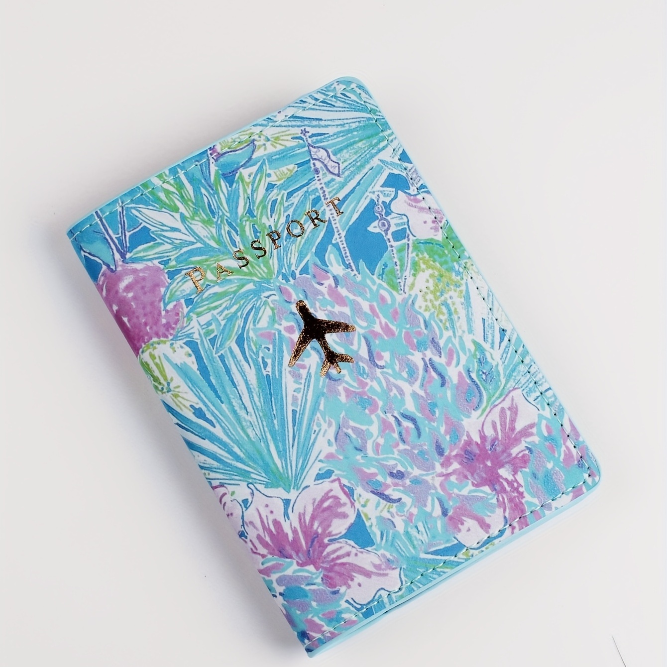 

1pc Simple Fashion Floral Travel Passport Holder Travel Accessory