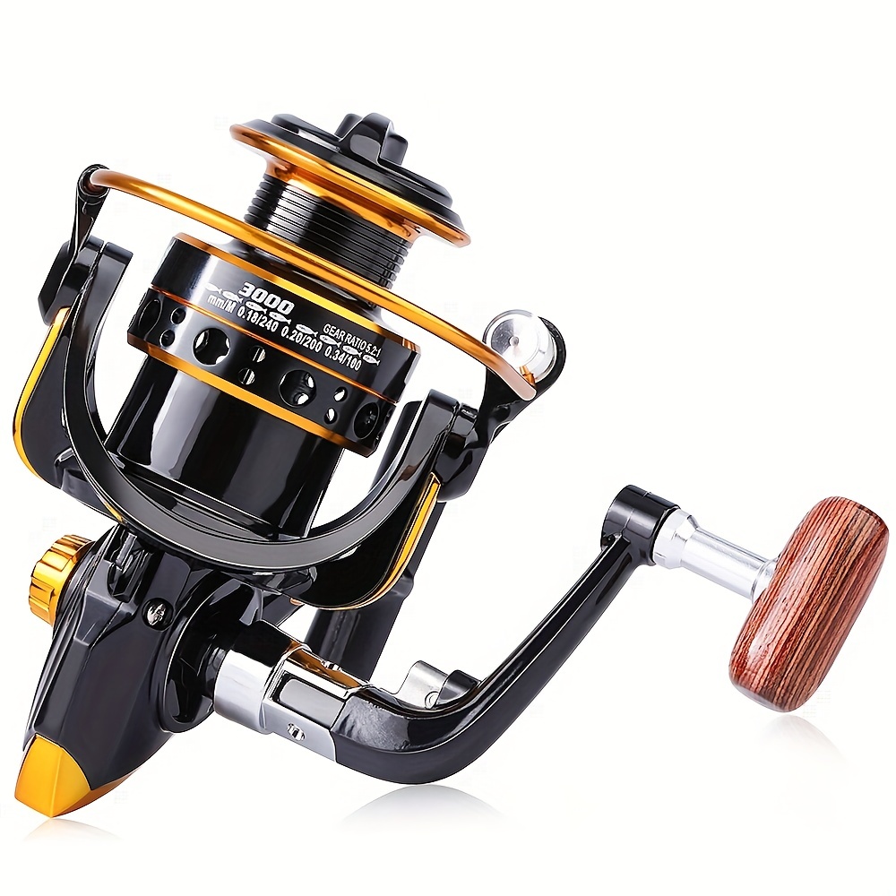 YINETTECH Fishing Spinning Saltwater Reel Left or Right Interchangeable Folding Handle 5.2:1 Gear Ratio 13BB For Inshore Boat Rock Freshwater