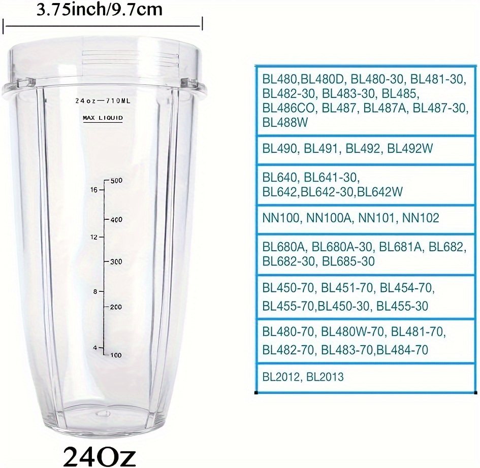       900w 1000  mode   blender blade replacement cup 2 24oz details 5