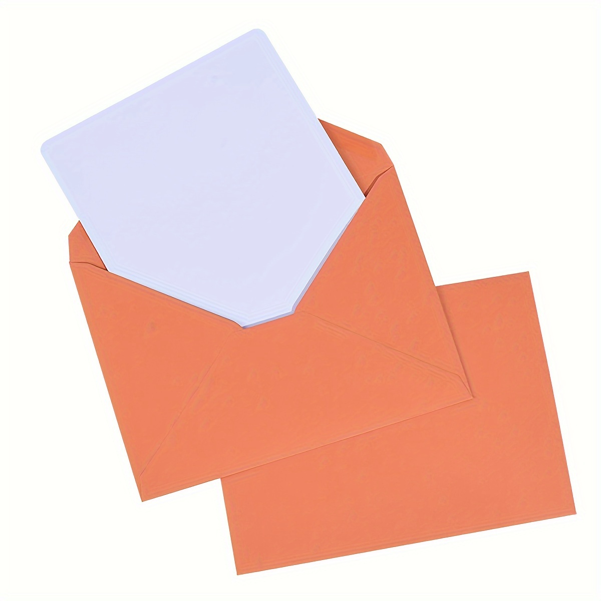 White Simple Blank Wordless Envelope Saliva Glue 4*9 - Temu