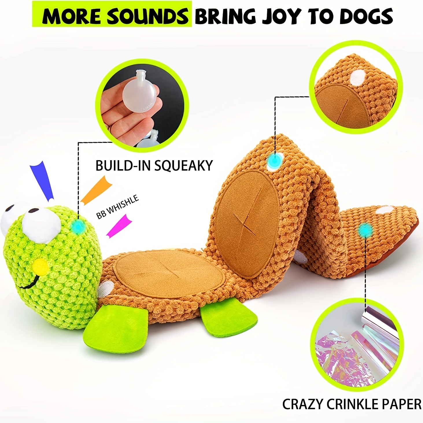 lilfrd Dog Enrichment Toys - Dog Puzzles Squeaky Treat Dispensing Crinkle  Plush Snuffle Toys - Dog Treat Toy for Small Medium Large Dogs Tough Funny