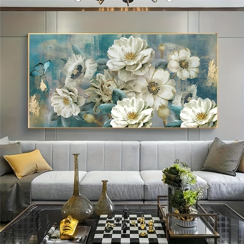 Extra Large Diamond Painting Kits Colorful Flowers Exotic Flowers -  50x70cm/19.69x27.55in