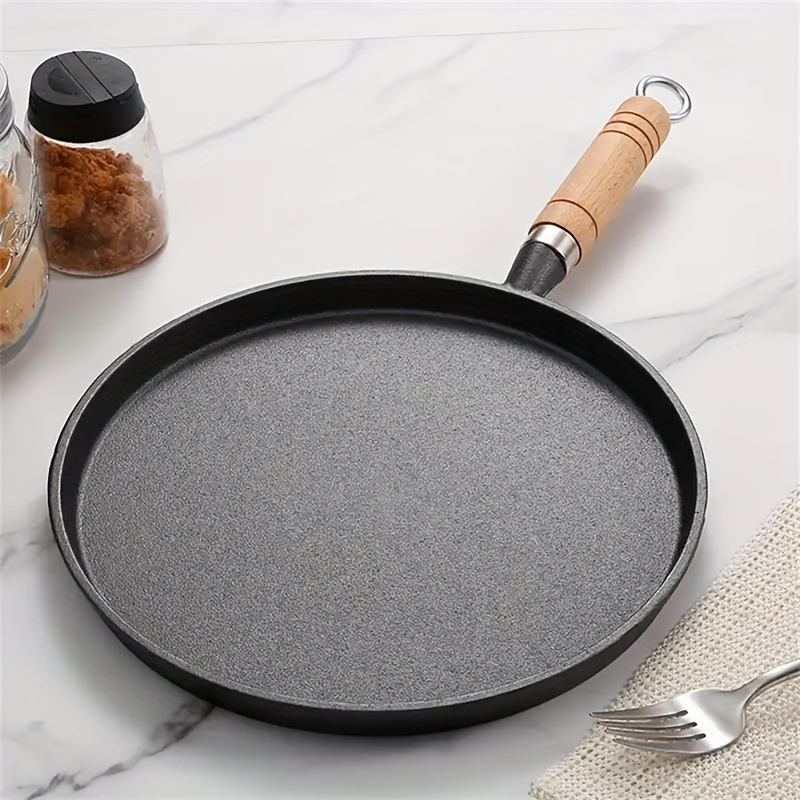 Round Grill Pan Thick Cast Iron Frying Pan Flat Pancake Griddle Non-stick  Cooker Barbecue Tray BBQ Tool Pan Fried Meat Platter - AliExpress
