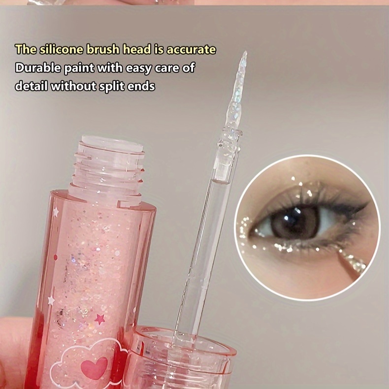 Strawberry Bear Pearly Liquid Eyeshadow Teardrop Makeup - Temu