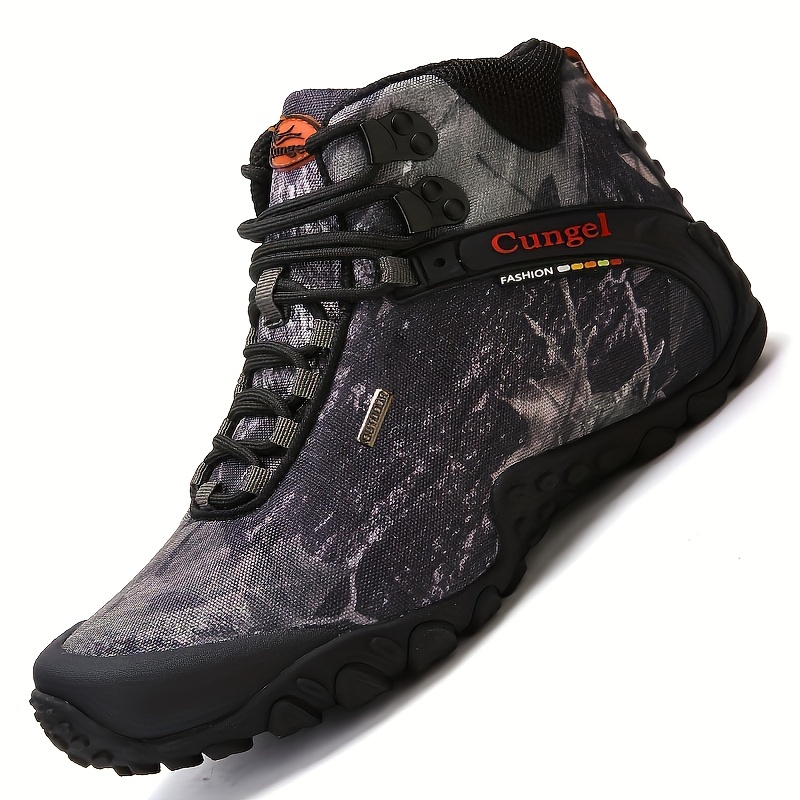 Mens Camouflage Hiking Boots Durable Non Slip Comfortable Boots Outdoor Shoes  Hiking Climbing Hunting Trekking, Shop Latest Trends