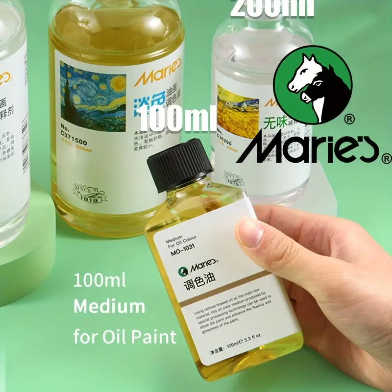 Painting Medium Oil (3.3 Fl Oz) Bottle Ideal For Improving - Temu