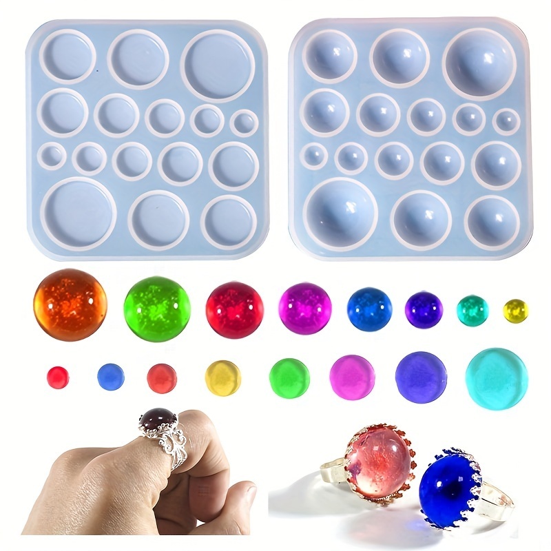 

1pc Resin Silicone Mold Cabochon Gem Jewelry Casting Epoxy Silicone Mold For Making Earrings Jewelry Making Crafting Projects