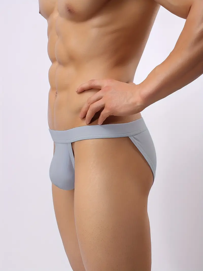 Men's Sexy Low Waist Briefs Bikini Underwear Bulge Enhancing - Temu