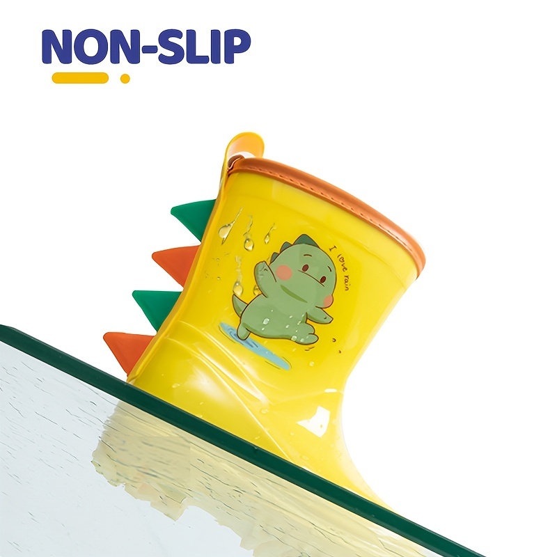 Cubre zapatos impermeables para niños 1 par de dibujos animados lluvia  lluvia botas cubre para niños reutilizable zapatillas, Patrón de Fawn  amarillo : : Moda