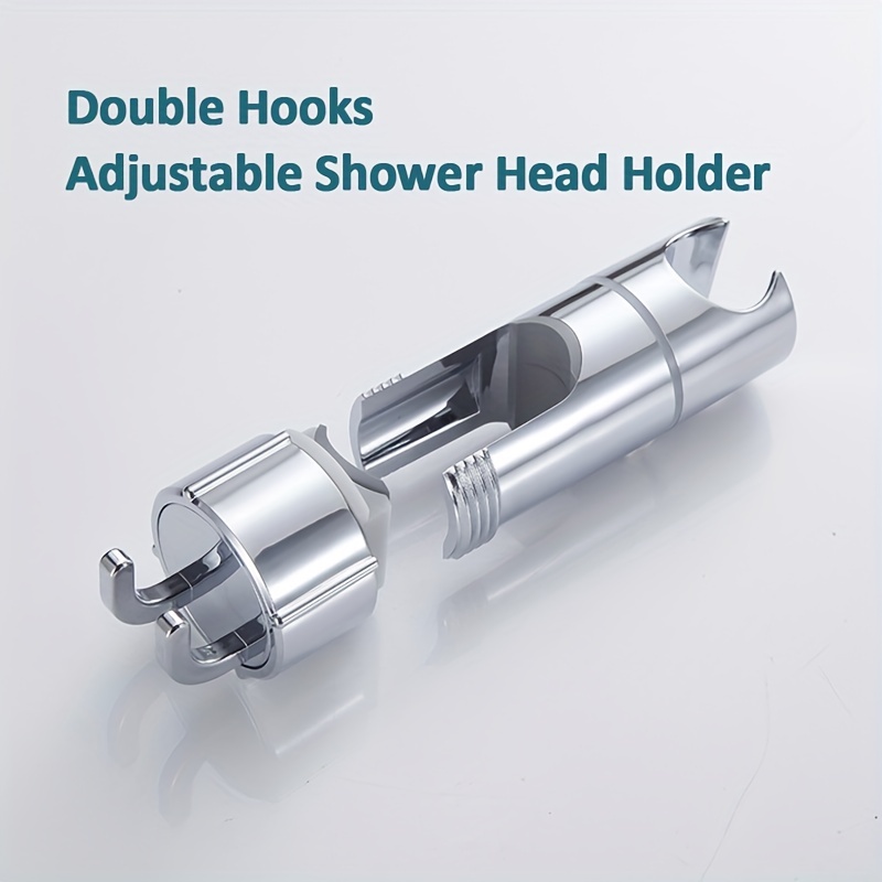 Juego de 2 soportes de ducha, soportes de cabezal de ducha ajustables  universales sin taladrar - Soporte