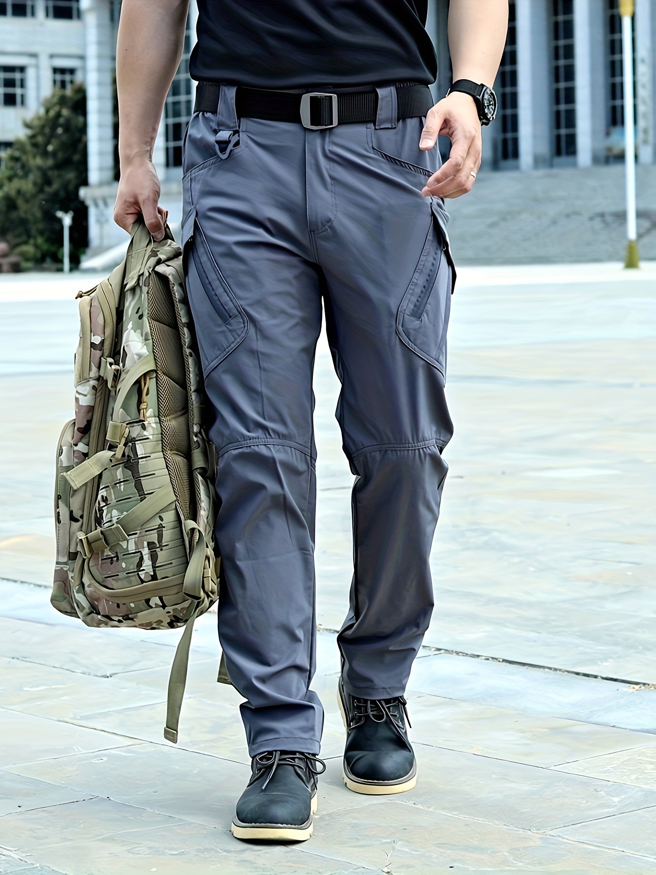 Multi Pocket Pantalon Tactique Pour Hommes, Pantalon Militaire Décontracté  Et Lâche Pour L'Extérieur, Pantalon Pour Hommes Pour La Randonnée - Temu  Belgium