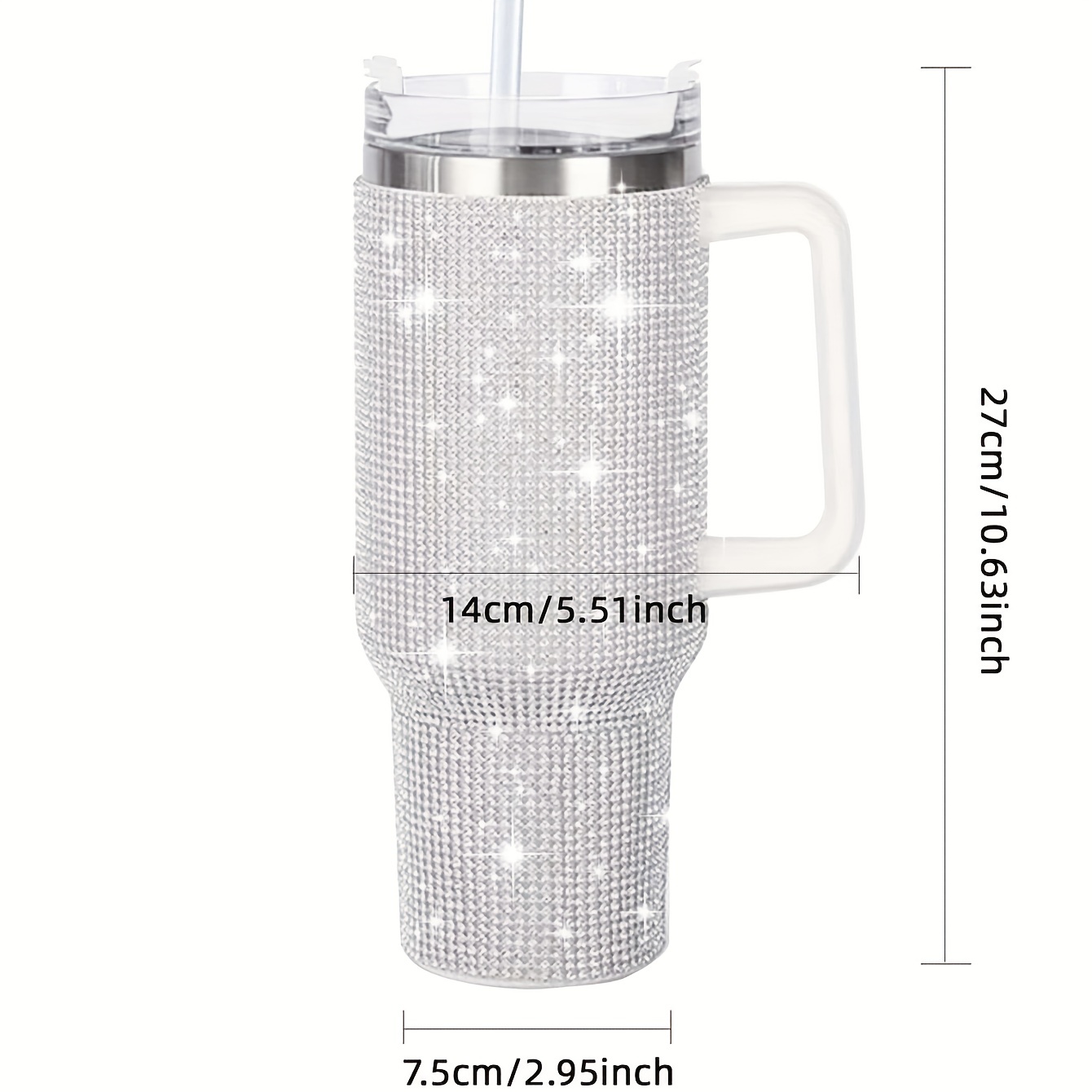 Our Custom Extra Tall 13 Glitter Reusable Plastic Individually Wrapped Straws  40 Oz. Cup Tumbler Friendly 