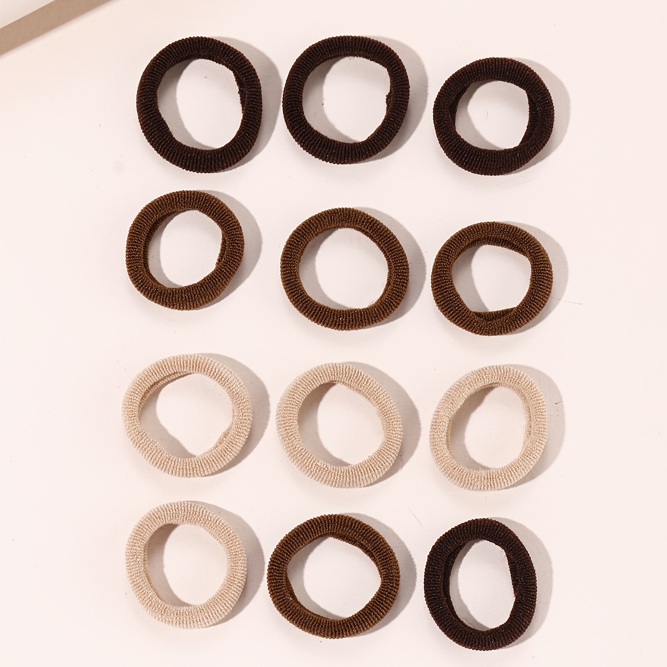 100pcs Hair Elastics Ties Thick Stretchy Rubber Band
