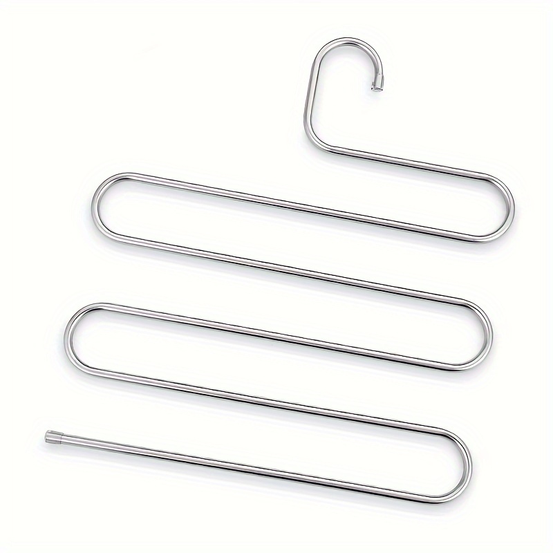 organize your closet with these durable multilayer stainless steel s shape hangers details 6