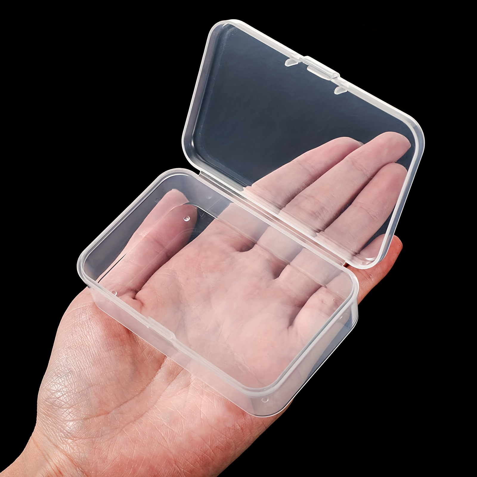 Mini Plastic Clear Beads Storage Containers Box With - Temu