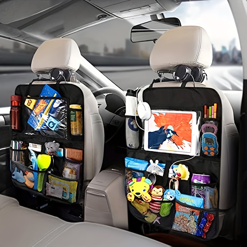 Lot de 2 organiseurs de siège arrière de voiture avec support de tablette à  écran tactile pour enfants, pour enfants, organiseur de siège arrière