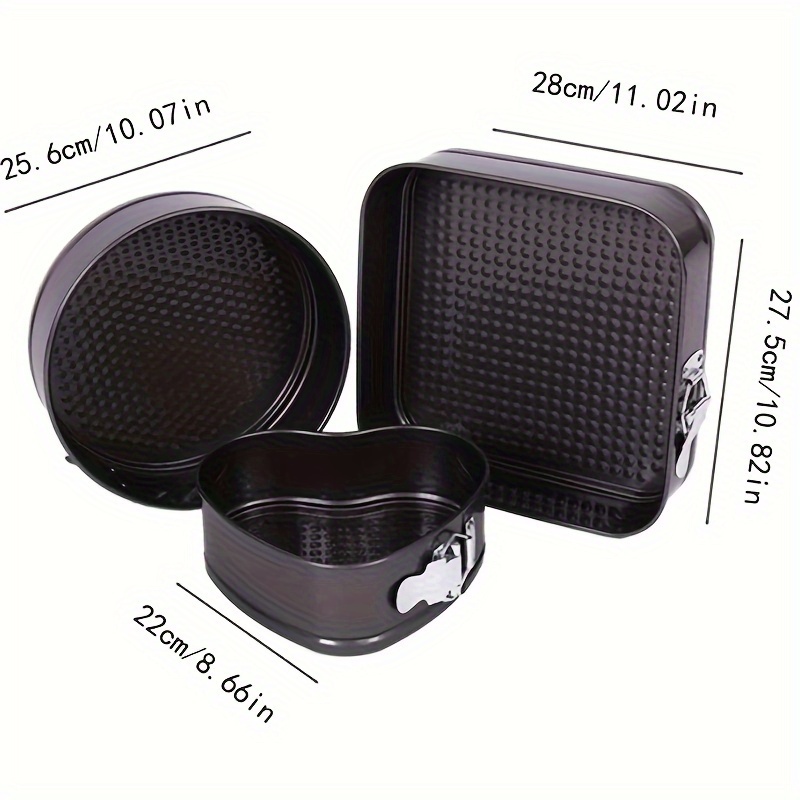 Heart, Round And Square Shaped Baking Pan/cake Tins/mould - 3