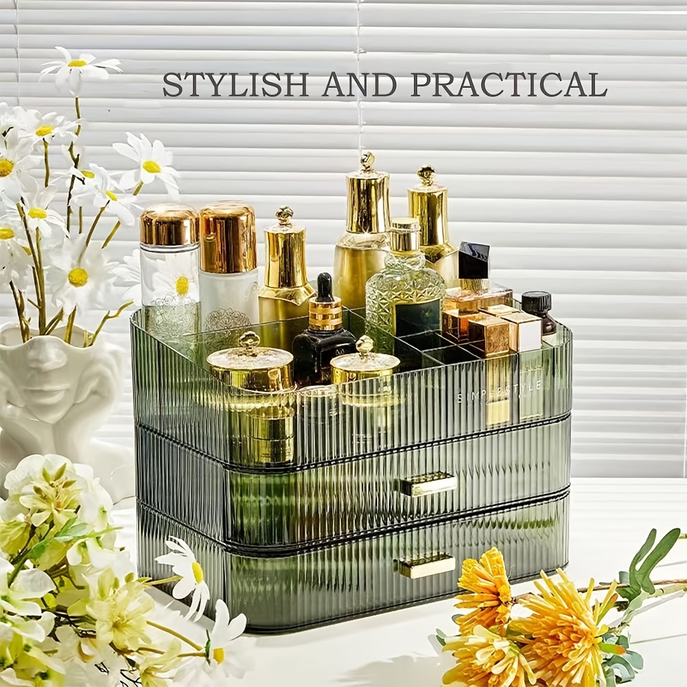 Stackable Cosmetics Organizer, Vanity Table