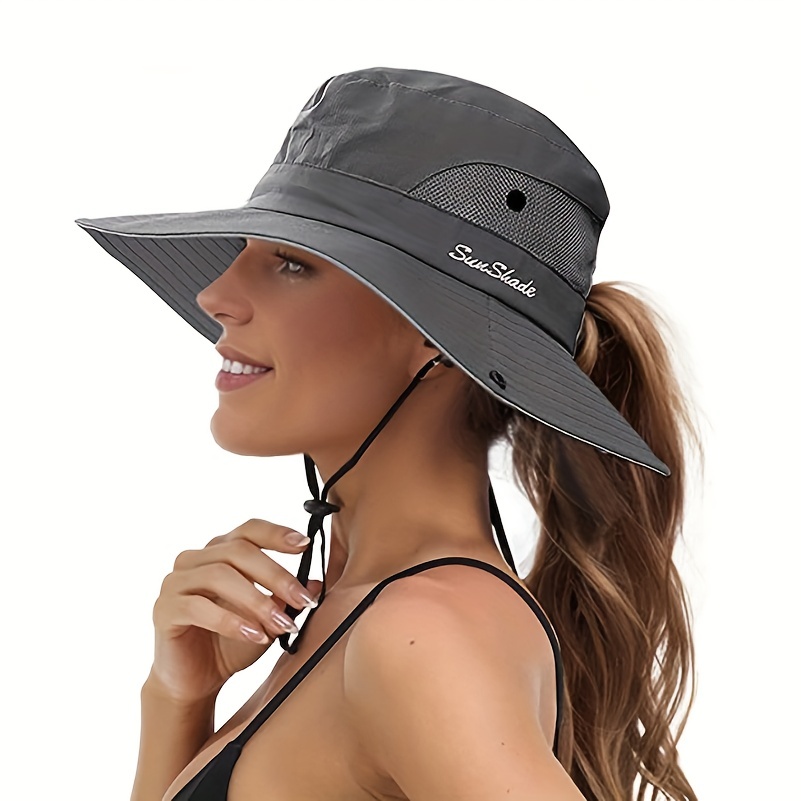 Stay Cool Stylish: Letter Print Breathable Bucket Hat - Temu Canada