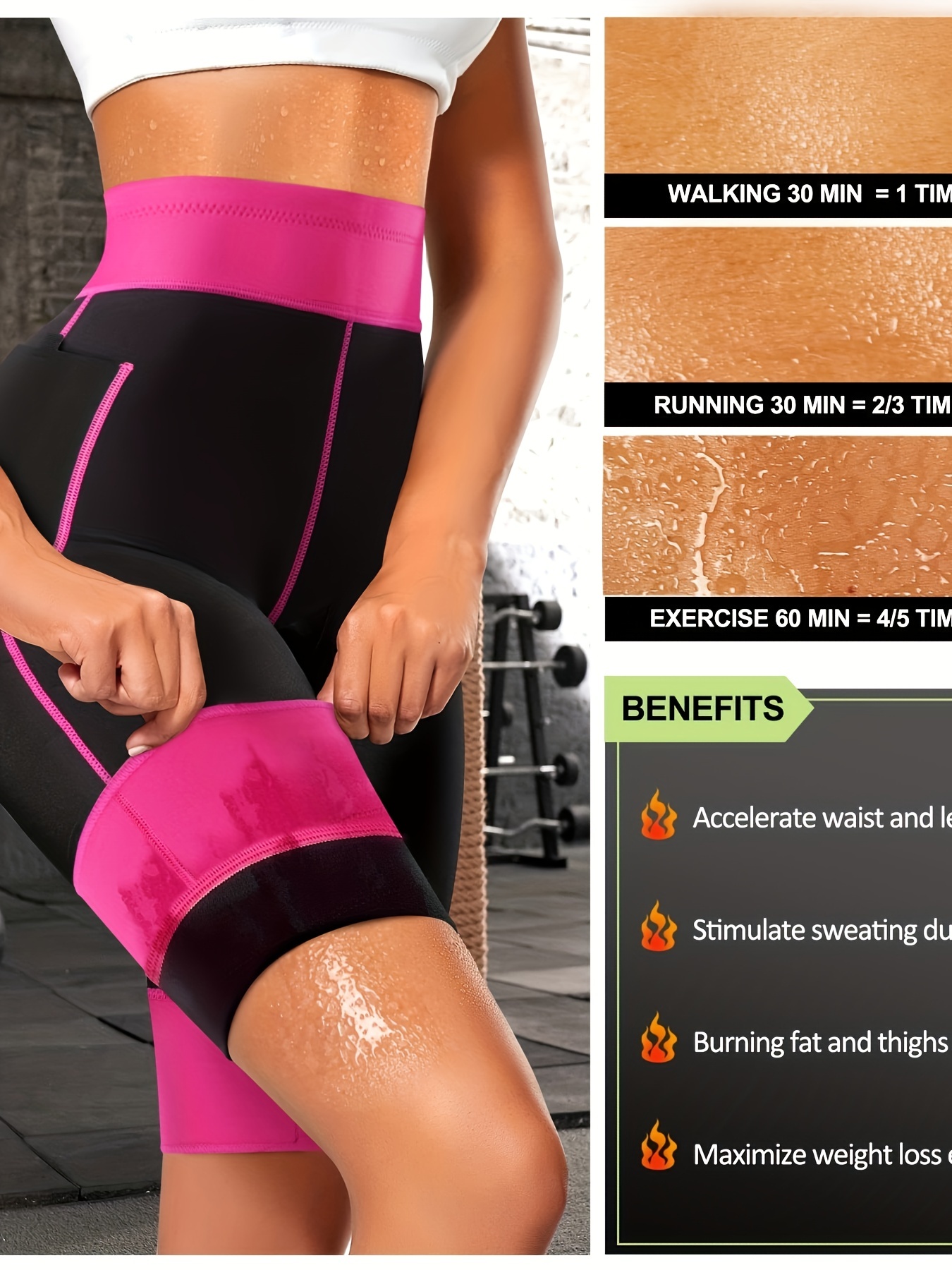 Women Neoprene Sauna Leggings Sweat Shorts Wit Phone Pockets - Temu Austria