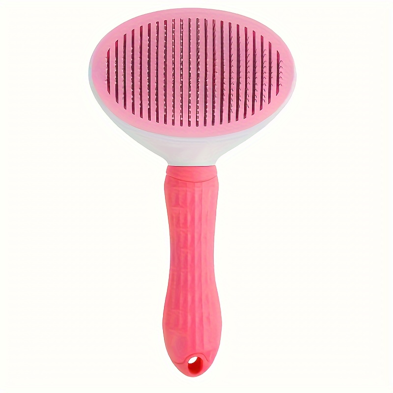 TEMU 1pc Pet Grooming Brush, Dog Brush, Cat Brush, Rabbit Hair Brush, Shedding Brush, Dog Grooming Brush, Self-cleaning Pet Grooming Brush, Used For