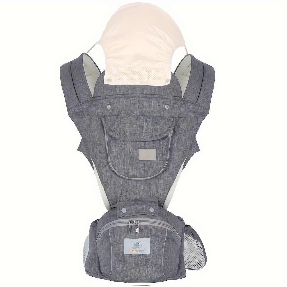 Porte-bébé avec siège de hanche détachable, sangle réglable, poches  latérales, porte-bébé ergonomique, sécurité, tabouret de taille pour les  tout-petits