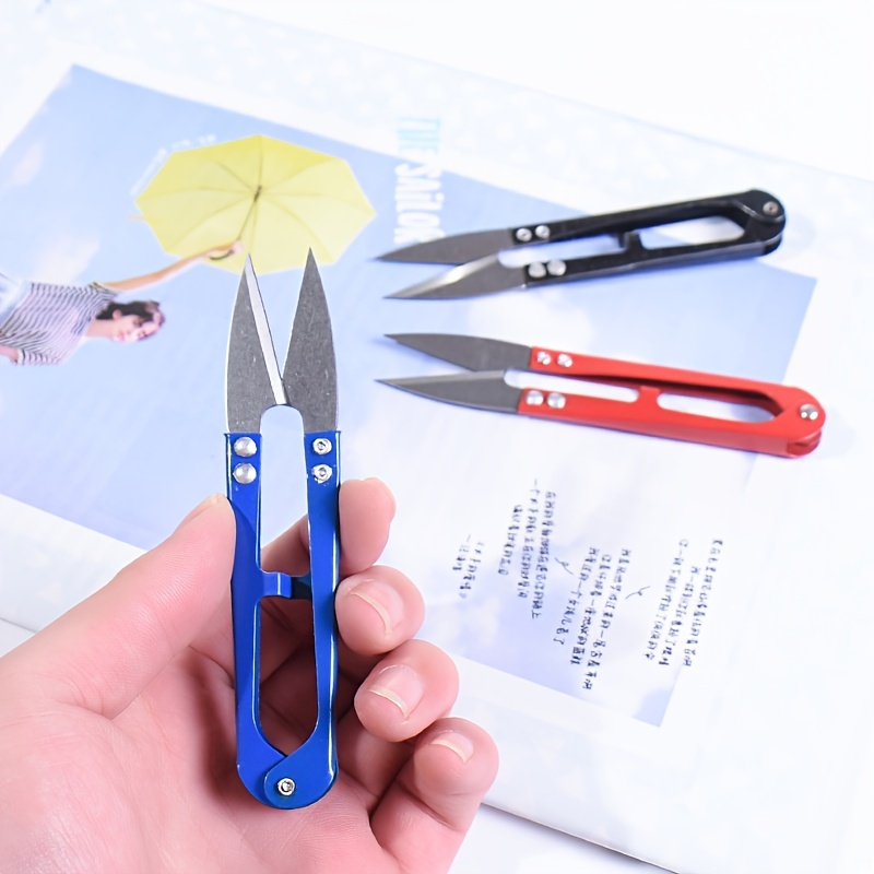 1PC Stainless Steel U-shaped Scissors Thread Wire Cutter Sewing Snips  Embroidery Tailor Multifunction Cutters Sewing