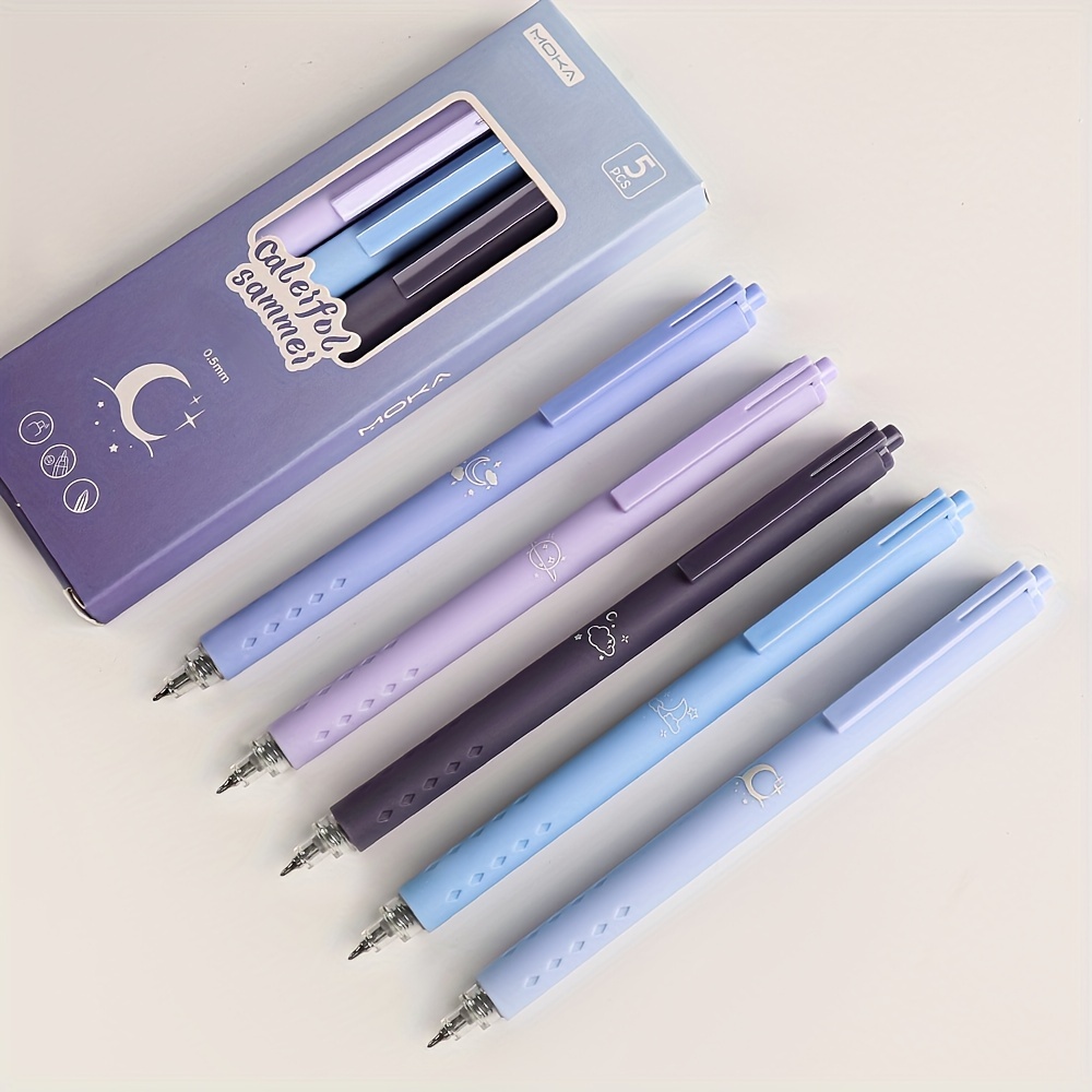 5pcs Set, Gel Pen, Planner Pens, Back to School, School Supplies, Kawaii  Stationary, Cute Pens, Sign Pen, Gel Ink Pen, Aesthetic Pens 