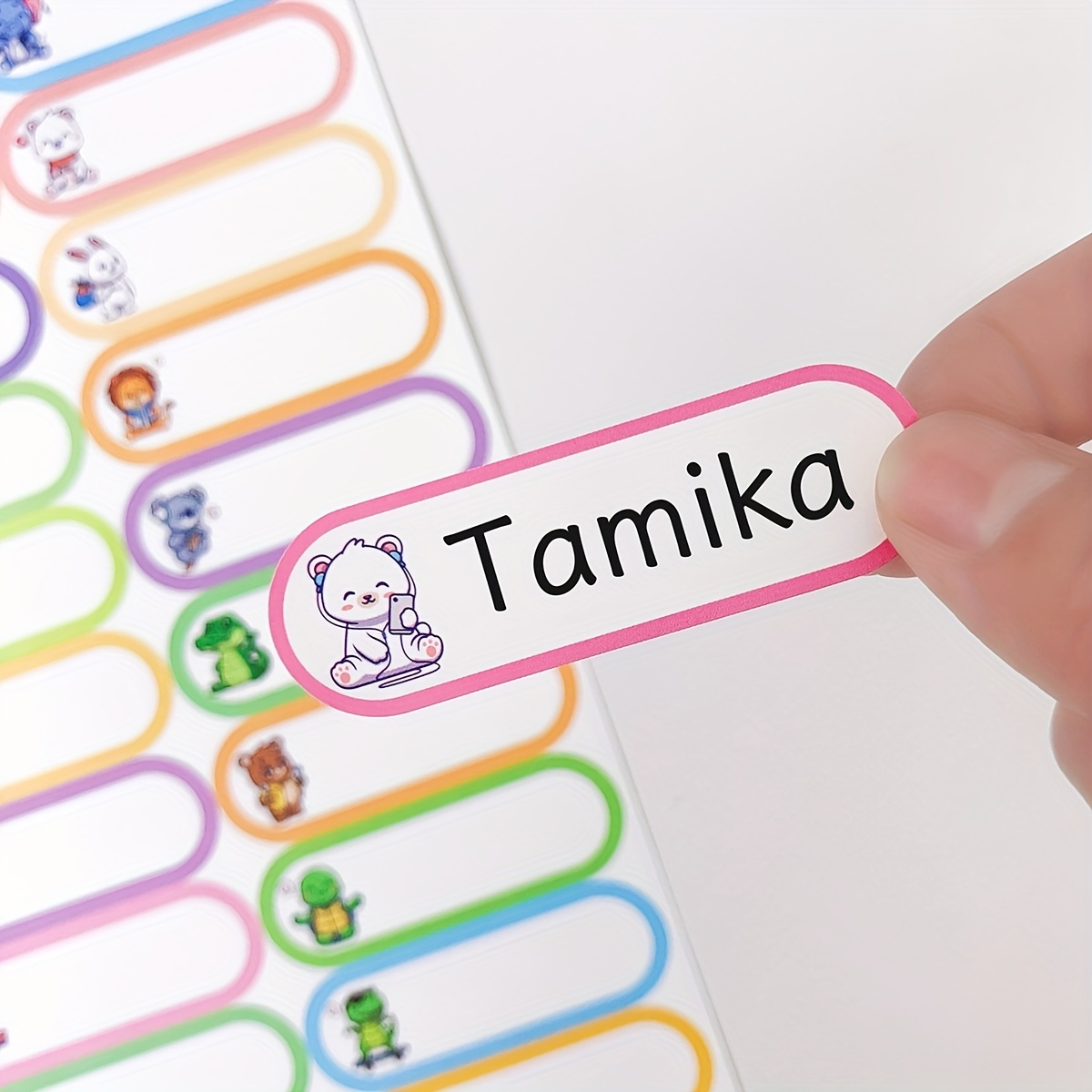 Cartoon Labels Self laminating Waterproof Write on Name - Temu