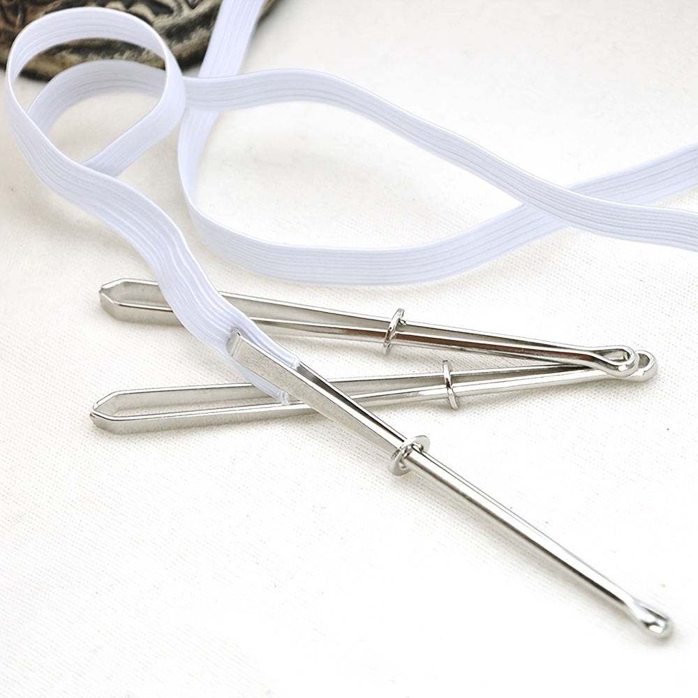 2pcs Elastic Clip Wearing Band Clip Belt Threader Sewing DIY Tool