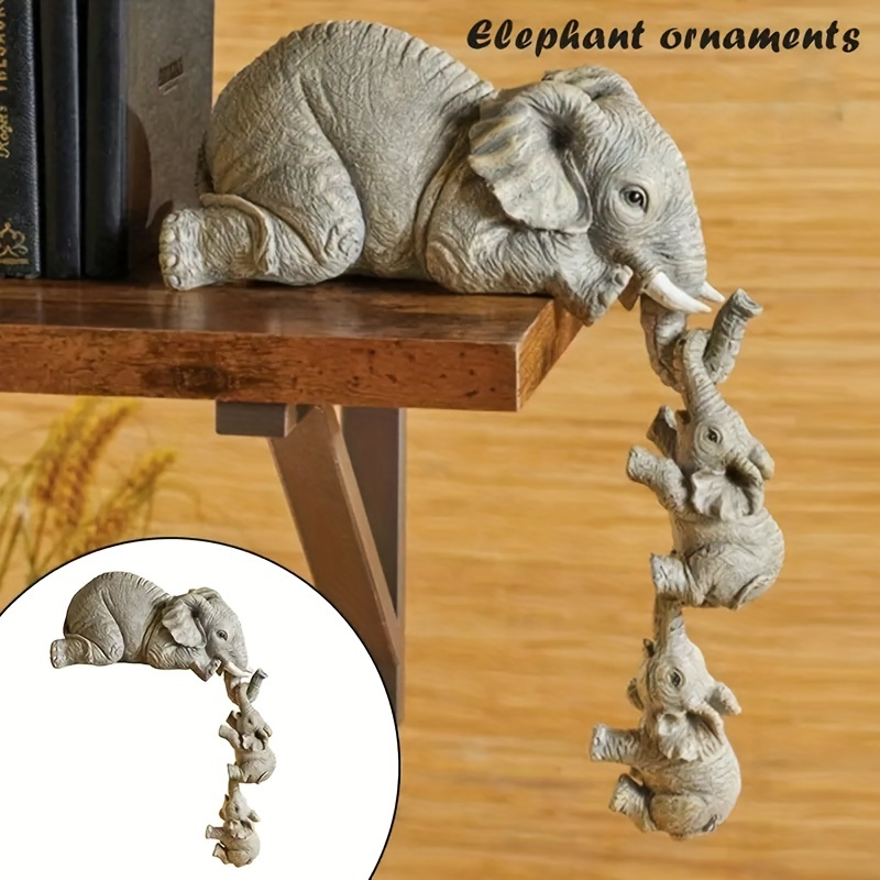 2pcs Miniature Elephant Figurines Model Mini Wild Elephant - Temu
