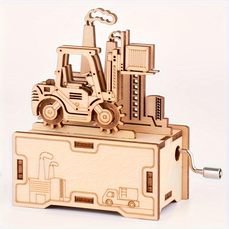 Puzzle 3D en Bois Carillon Puzzle 3D DIY Violoncelle Boîte à Musiqu