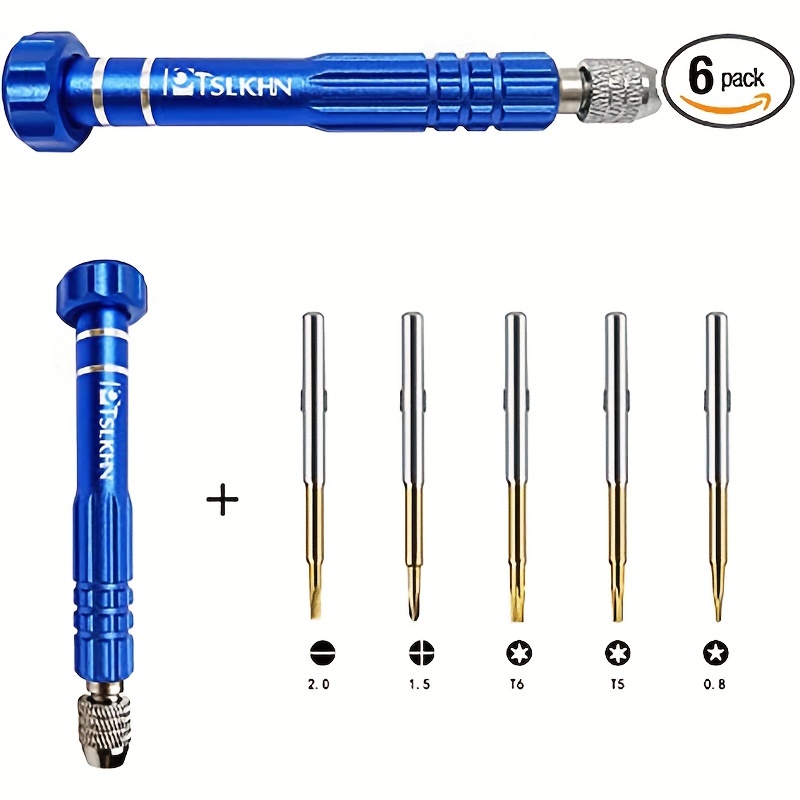 

5-in-1 Multifunctional Small Screwdriver Eyeglass Screwdriver, S2 Steel Magnetic Screwdriver Kit For Eyeglass, Sunglasses, Electronics, Cellphone, Jewelry And More