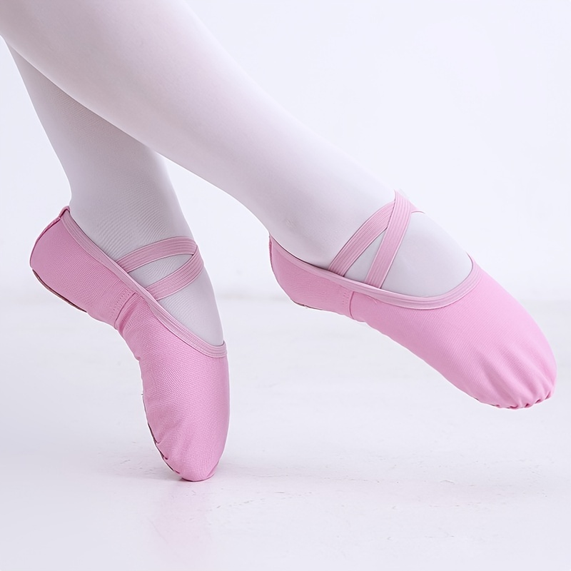 Zapatos planos de Ballet para mujer, zapatillas de Ballet para niña y niña,  calzado de baile suave, zapatos de práctica de bailarina, lona