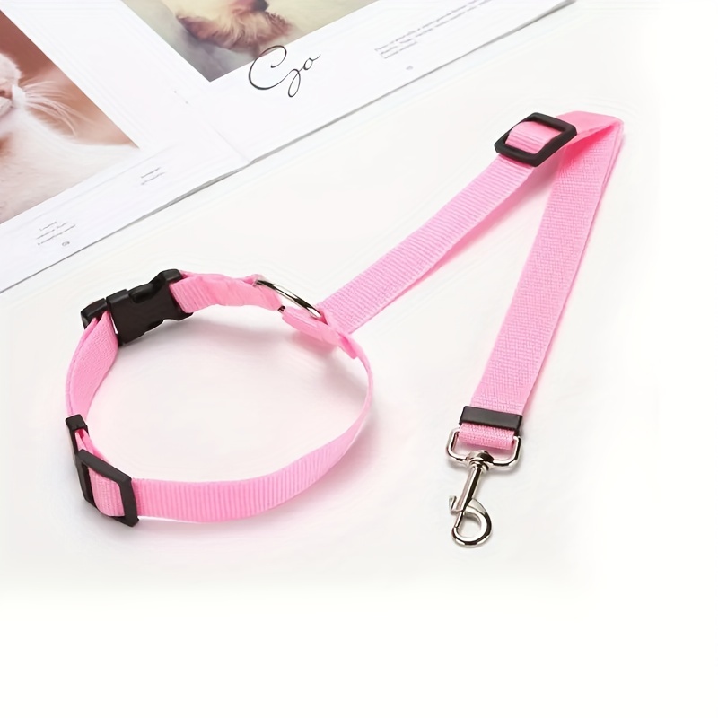 Unicolore 2 en 1 Ceinture De Sécurité Pour Voiture Pour Animaux De  Compagnie En Nylon Mine Laisse Banquette Arrière Sécurité Ceinture Réglable Pour  Chien & Chat, Mode en ligne