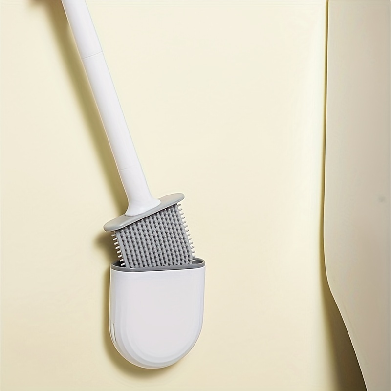 Bathroom Wall Mount Removable Silicone Toilet Brush - Temu