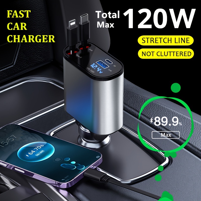 Cargador de carga rápida GaN de 120W, Cargador USB de carga rápida 5,0 para  Samsung, Xiaomi, iPhone, iPad, adaptador de cargador de teléfono móvil,  enchufe europeo/estadounidense - AliExpress